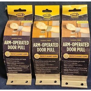 NEW MD Hands Free Arm Operated Door Pull Protects Against Germs 55402 - QTY 3